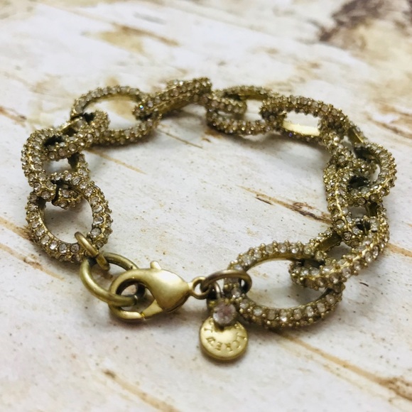 J. Crew Jewelry - J. Crew rhinestone link bracelet J. Crew Jewelry - J. Crew rhinestone link bracelet